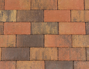 Betonstraatsteen 8 cm oud bruin komo