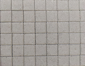 Betonstraatsteen half 6 cm grijs