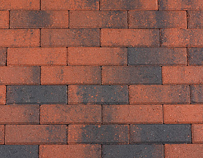 Dikformaat 6 cm rood/zwart komo