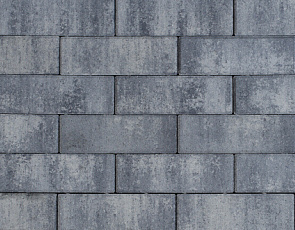 Patio longstone 7 cm nero/grey