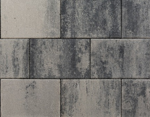 Patio square 20x30x6 cm nero/grey