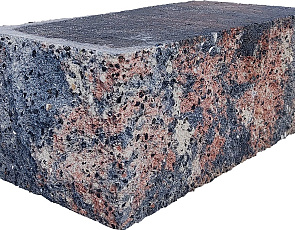 Splitrock hoekstuk 29x13x11 cm tricolore geknipte kopse kant