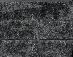 Splitrock XL trommel 15x15x60 cm grijs/zwart