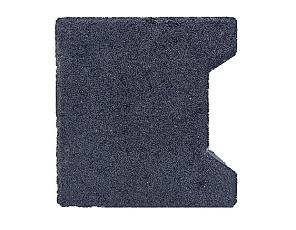 H-verbandsteen begin/eind 8 cm antraciet