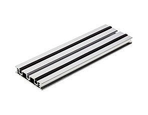 Structusol aluminium profiel ST16 - 2,4 m met rubber profiel