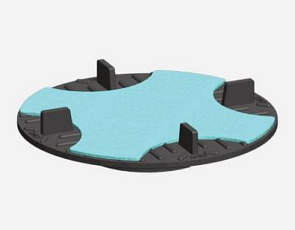 Passtuk kruisvorm 110x110x2 mm van zelfklevend bitumen