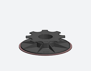 Comfort stelvoet IPV3,5-5 met rubber onderlaag bereik 3,8 - 5,3 cm
