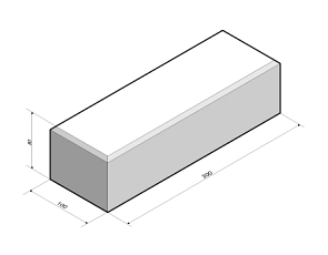 Boomkranselement 30x10x8 cm tussenstuk t.b.v. krans 45x45 cm