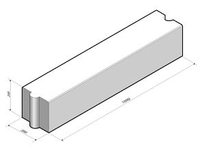 Opsluitband 20x20x100