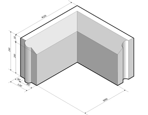 Rijwielpadband 4/12x25 hoekstuk 90' inw