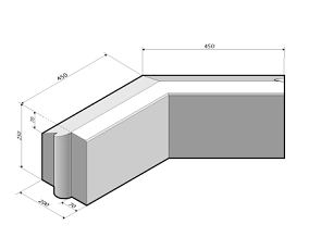 Rijwielpadband 7/20x25 hoekstuk 135' uitw