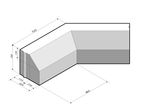RWS-band 11,5/22,5x25 hoekstuk 135' inw