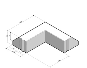 RWS-band 11,5/22,5x16 hoekstuk 90' uitw