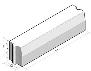 Trottoirband 18/20x25