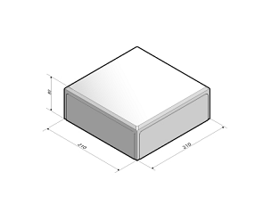 Dubbelklinker 8 cm