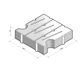 Dynaflex 40x40x10 cm