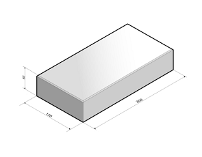 Tegel 30x15x6 cm