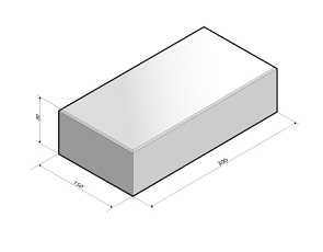 Tegel 30x15x8 cm