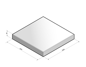 Tegel 30x30x4 cm HK