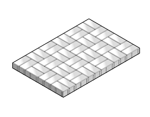 Betonstraatsteen 8 cm machinaal blokverband