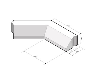 RWS-band 11,5/22,5x16 hoekstuk 135' inw