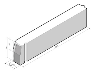 Boomrandband 13/15x25 105 cm