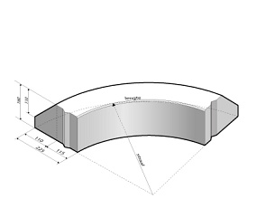 RWS-band 11,5/22,5x16 bocht R=0,525 uitw