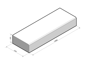 Traptrede 100x35x15 cm