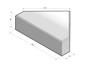Bisschopsmuts 8 cm t.b.v. betonstraatsteen
