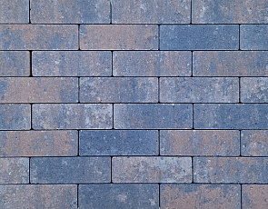 Dikformaat strak 21x7x8 cm tricolore