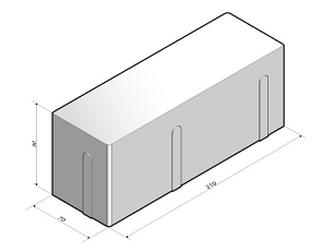 Dikformaat strak 8 cm