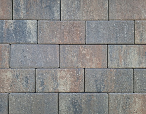 Patio betonstraatsteen 8 cm tricolore TOP mini facet komo