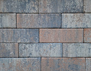 Longstone opritsteen 7 cm tricolore